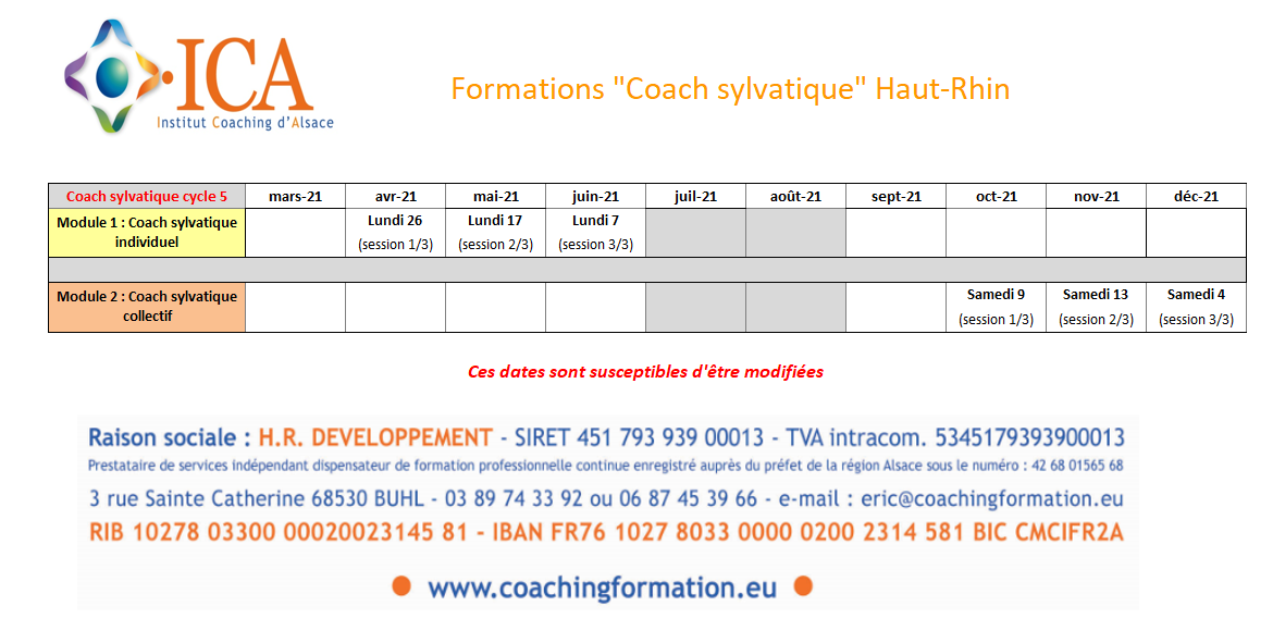 Cycle 5 Coach Sylvatique